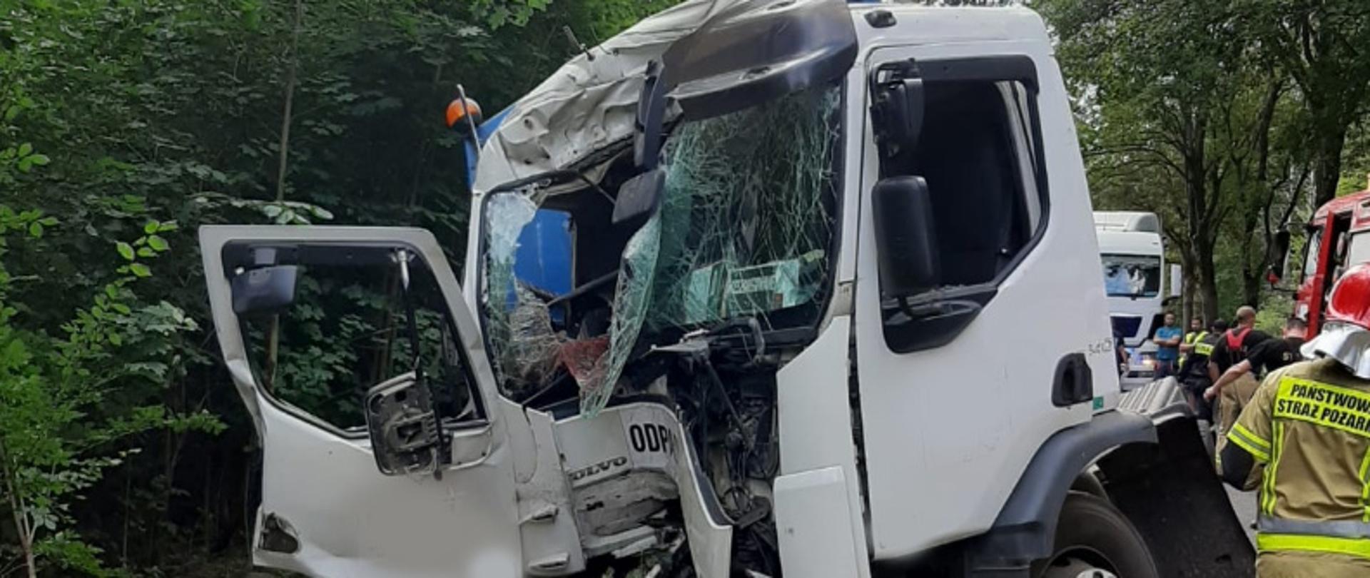 Wypadek na granicy powiatów