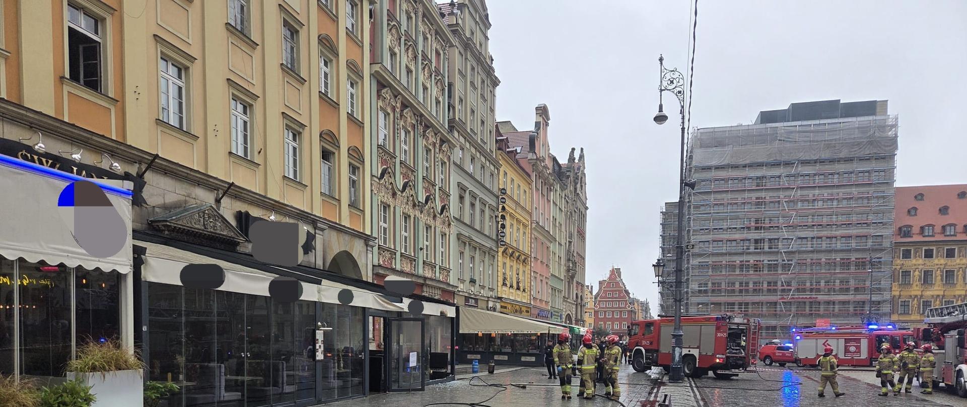 Pożar na wrocławskim rynku