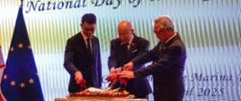 National Day Reception 2025 - Cake cutting.