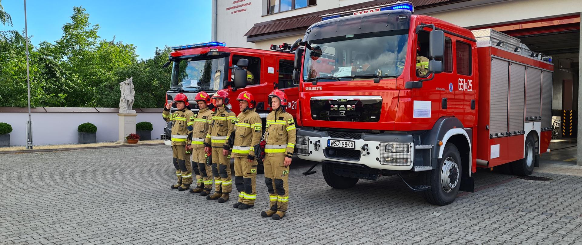 KP PSP Szydłowiec - oddanie hołdu strażakowi, który zginął na służbie