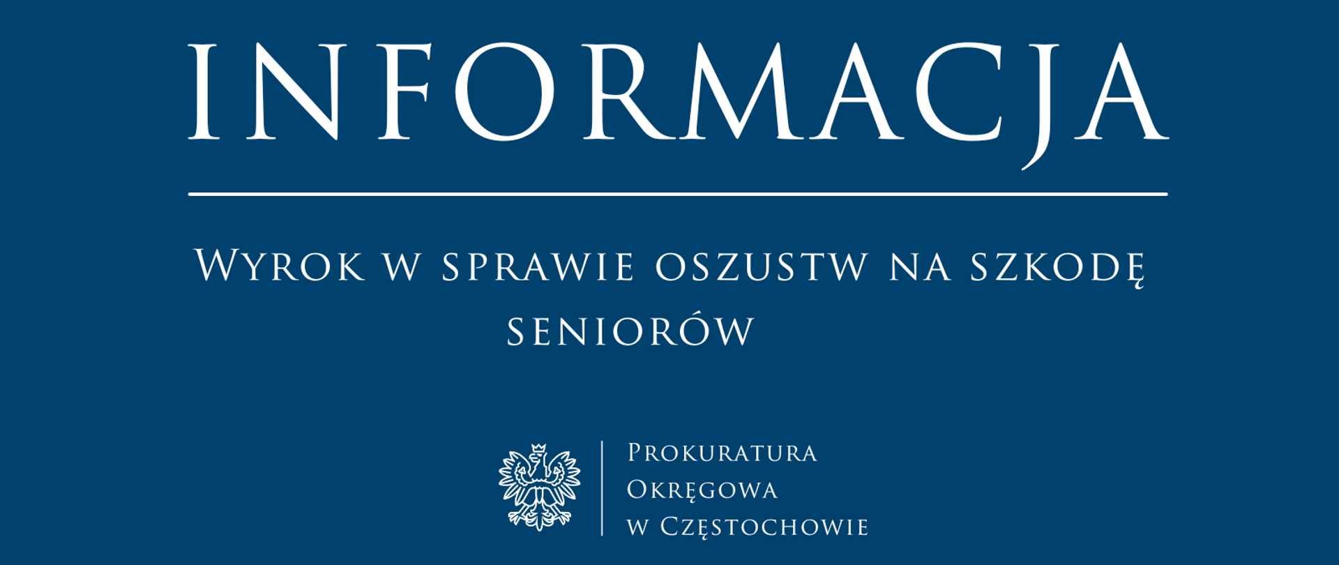 Wyrok w sprawie oszustw na szkodę seniorów