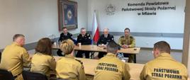 Komendant Główny PSP oraz Mazowiecki Komendant Wojewódzki PSP odwiedzili mławskich strażaków