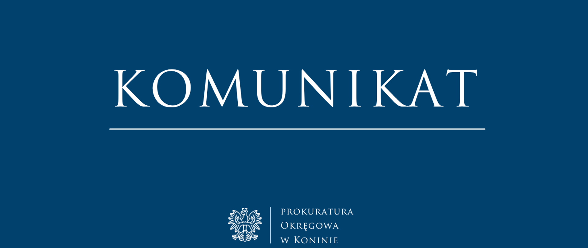 Komunikat wzór