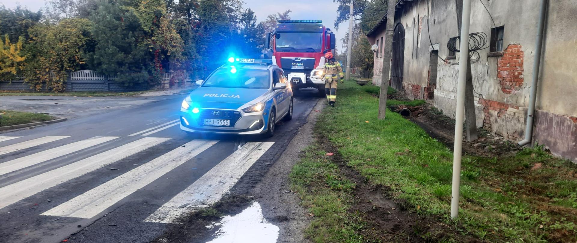 kolizja pojazdów w miejscowości Miejsce