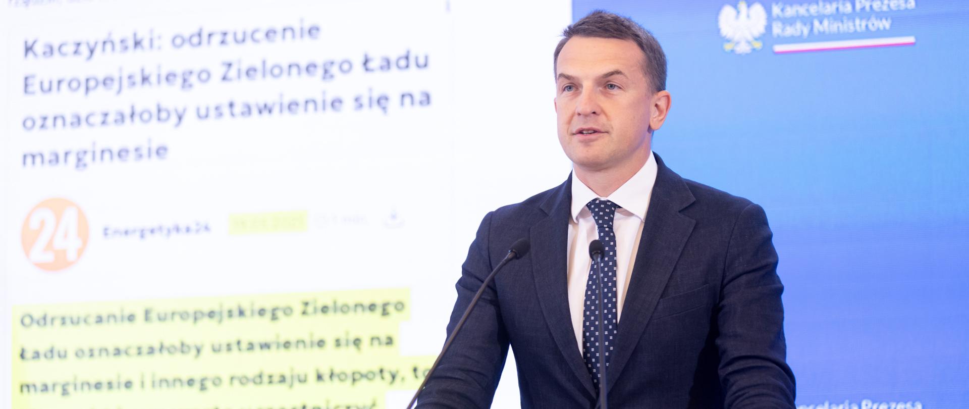2026.05.26 Warszawa I Konferencja Rzecznika Rzadu Adama SzlapkiFot. Stefan Maszewski