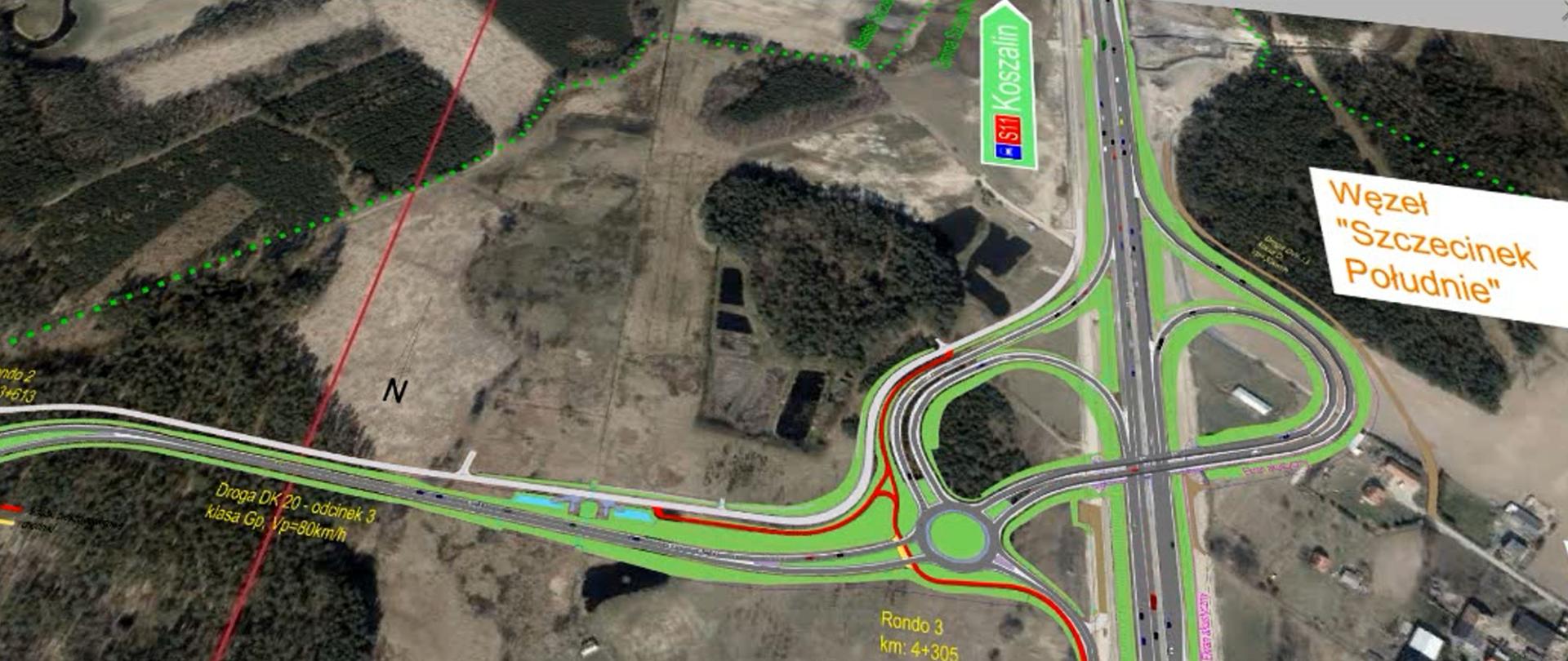 Mapa z wizualizacją