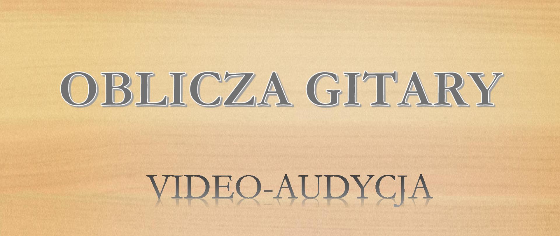 Plakat wydarzenia - Oblicza gitary