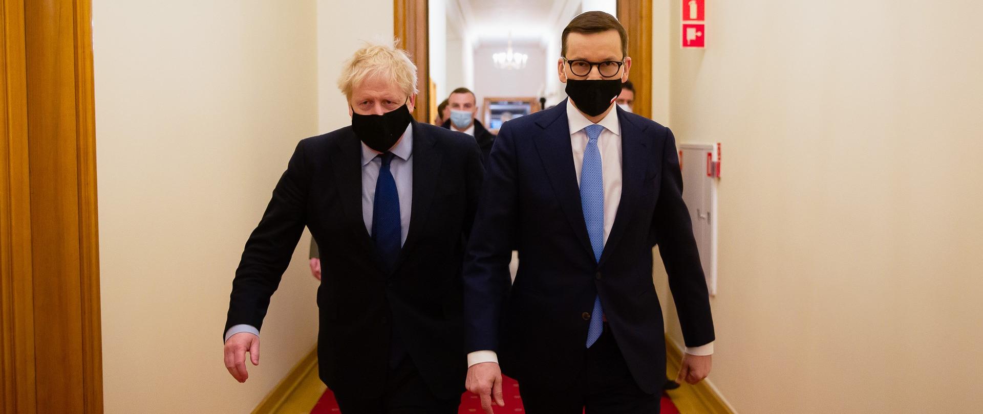Premierzy Polski i Wielkiej Brytanii.