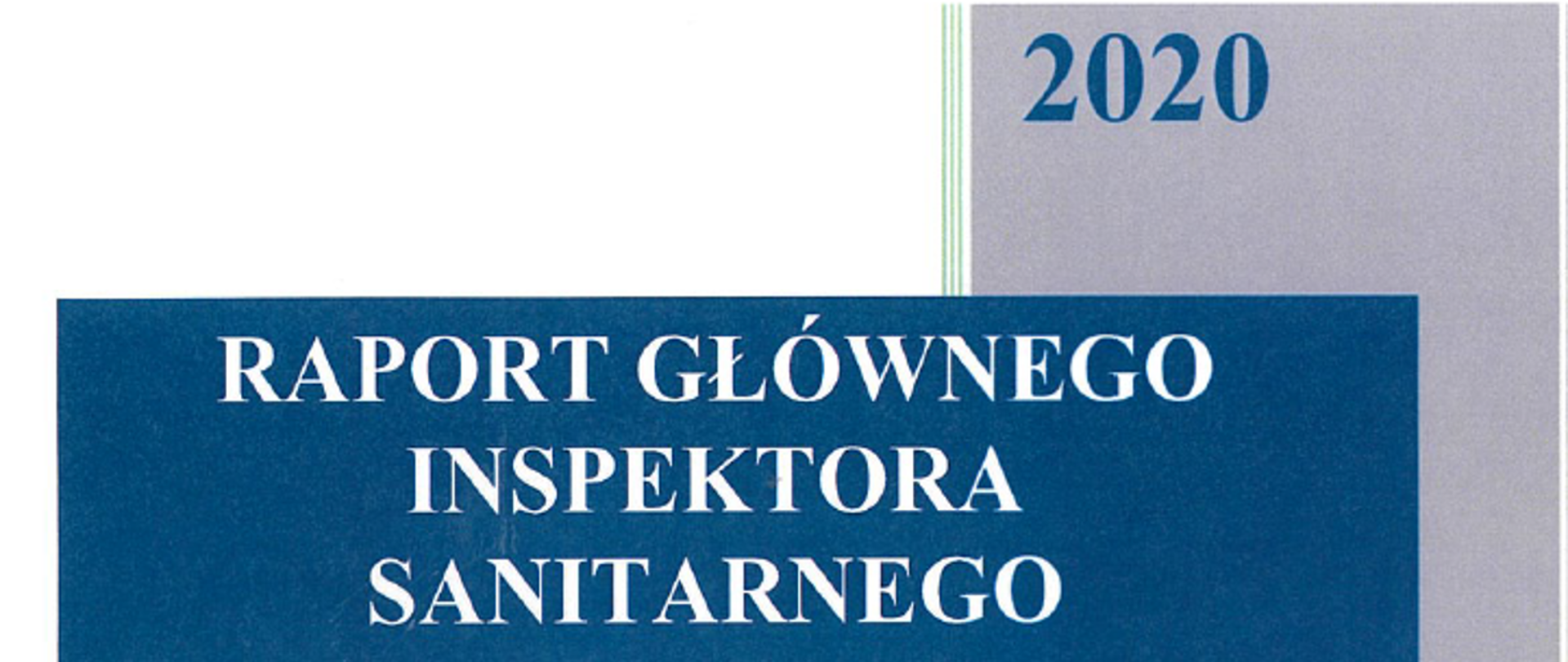Główny Inspektor Sanitarny - raport dotyczący zatruć środkiem zastępczym lub nową substancją psychoaktywną za 2020 rok
