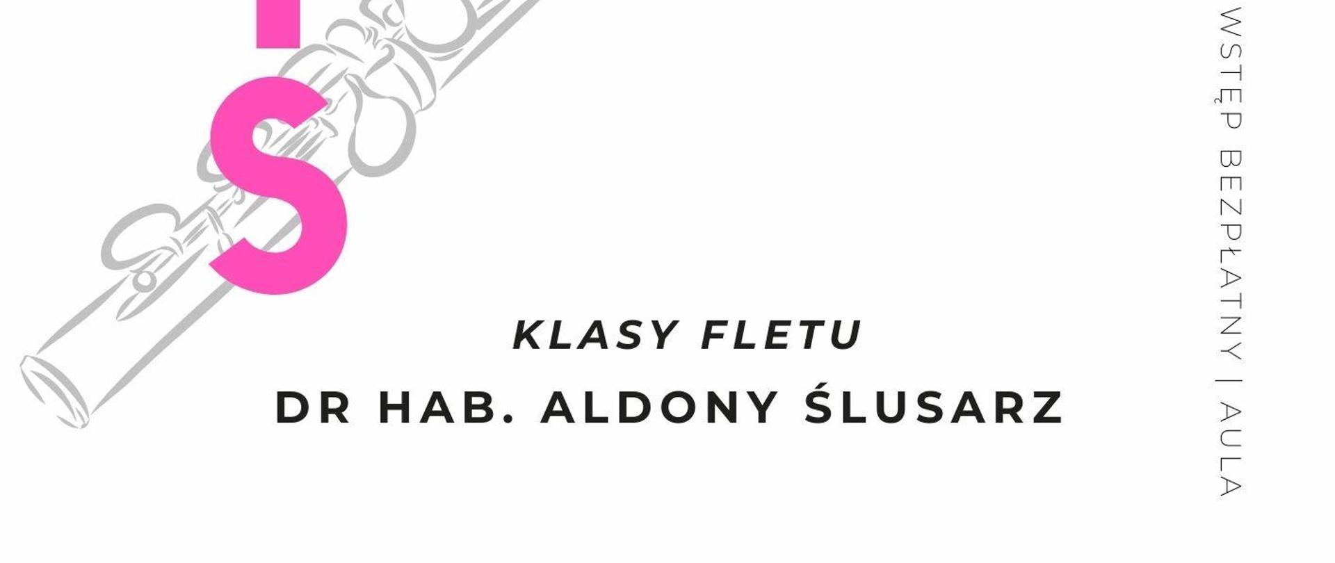 Plakat dotyczący popisu klasy fletu odbywającego się w dniu 23.04.2024 r. o godz.16.00.