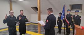 Ślubowanie w Komendzie Powiatowej PSP w Lesku