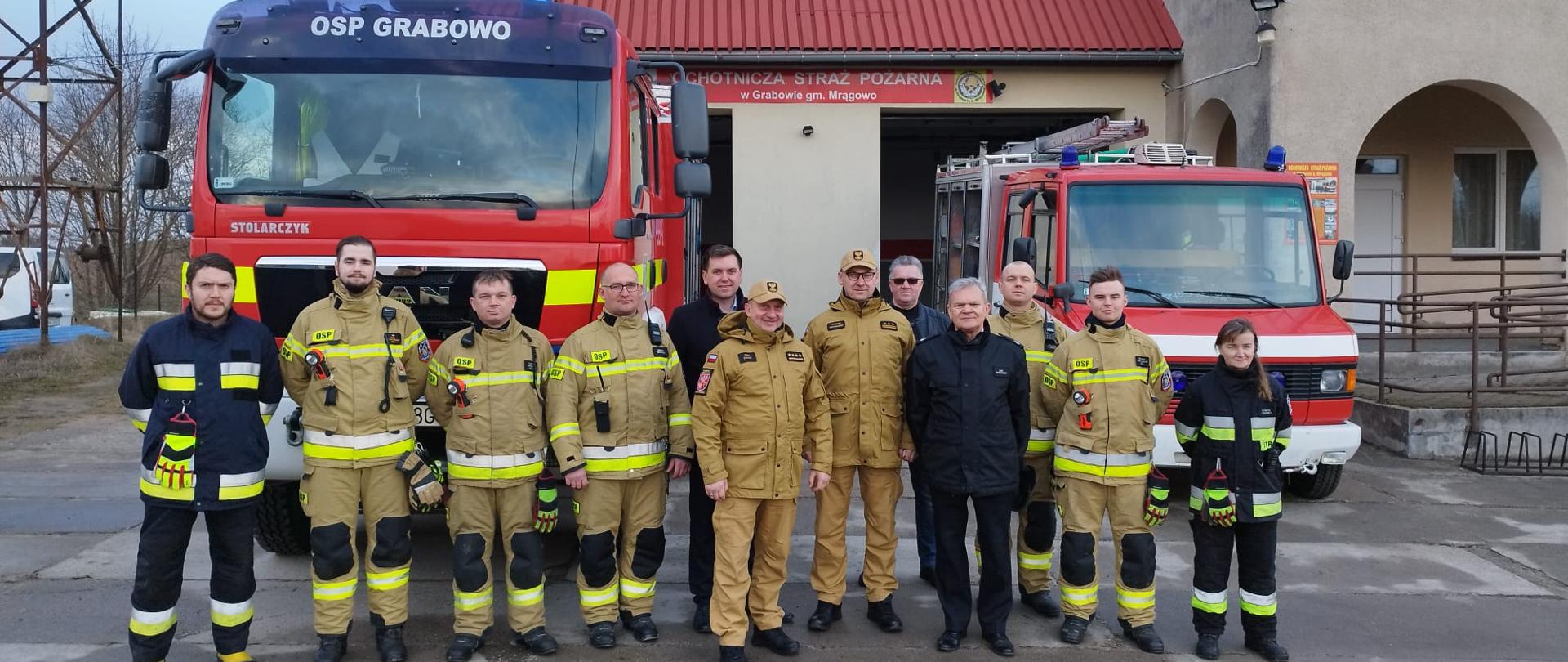 Zastępca Warmińsko Mazurskiego Komendanta Wojewódzkiego PSP st. bryg. Tomasz Ostrowski wizytował na terenie powiatu mrągowskiego.