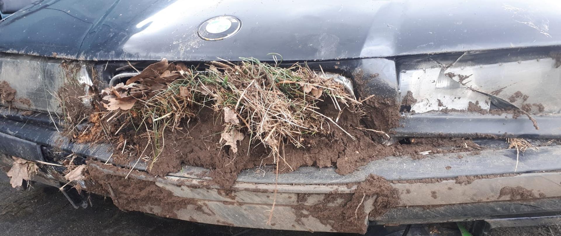 samochód osobowy uderzył w drzewo w Rakoniewicach 