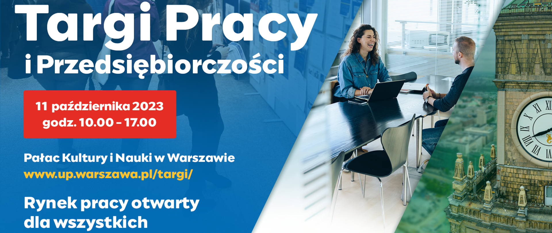 Targi Pracy i Przedsiębiorczości - banner reklamowy