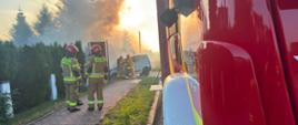 Pożar samochodu osobowego – powiat kazimierski