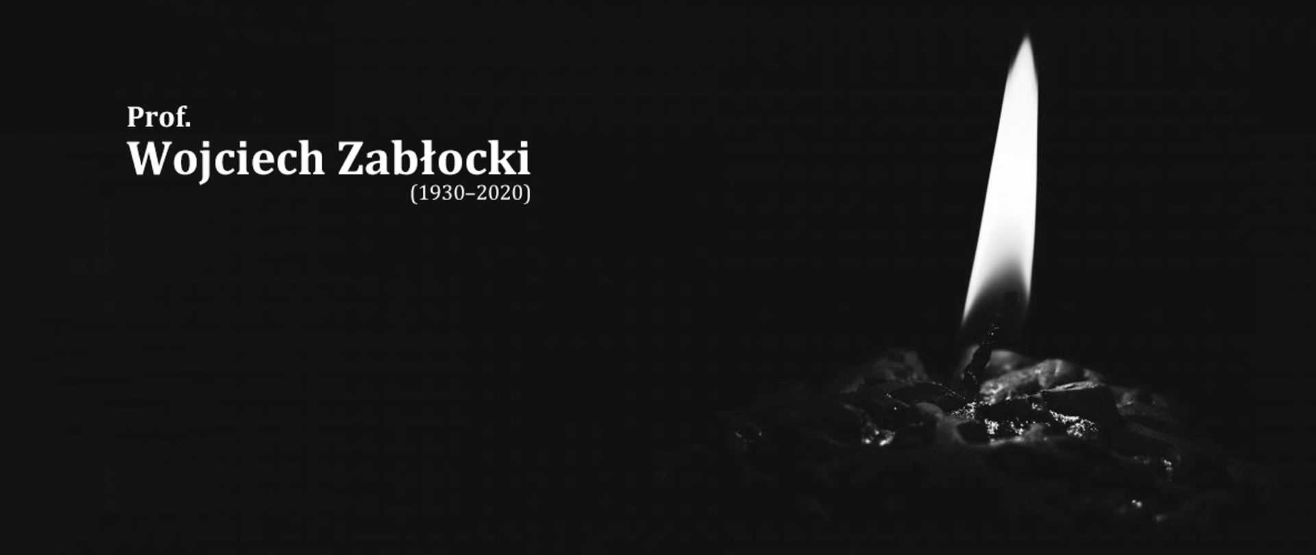 Upamiętniająca grafika prof. Wojciecha Zabłockiego.