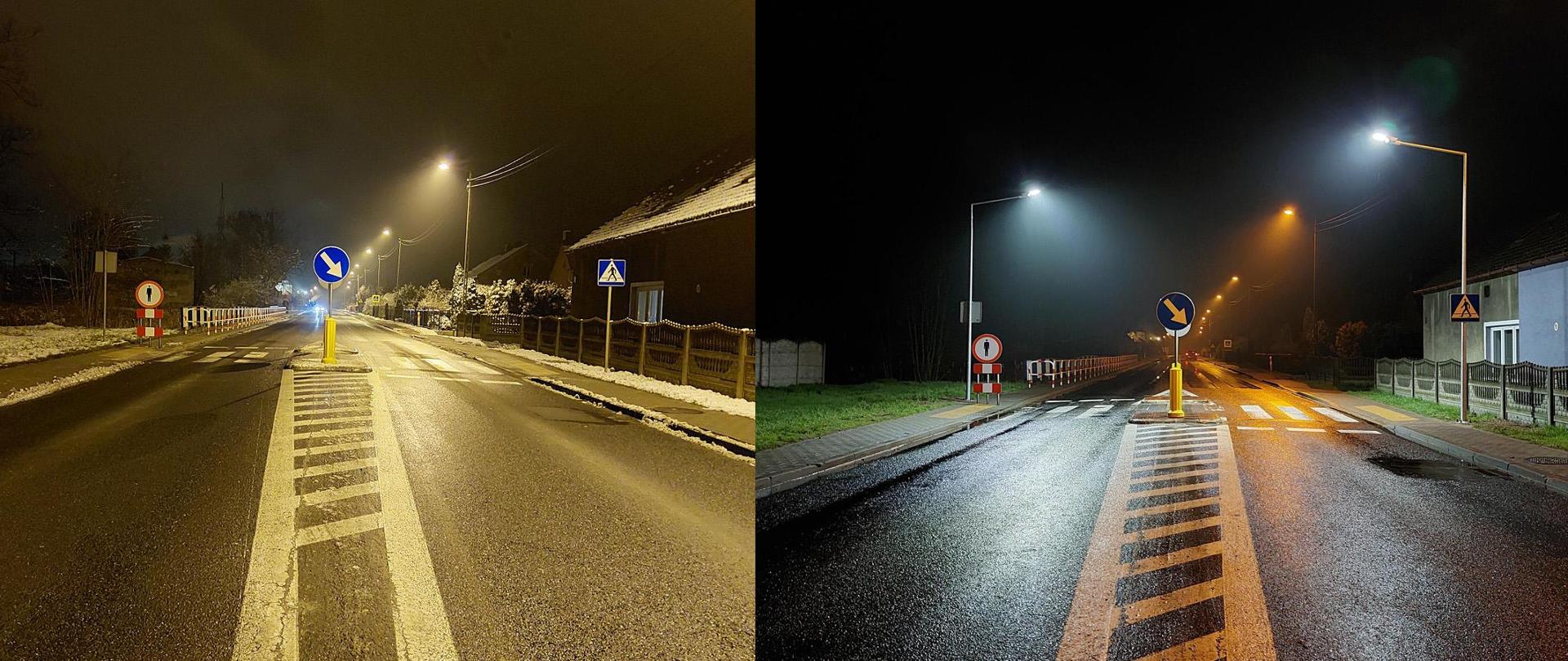 Doświetlone przejście dla pieszych