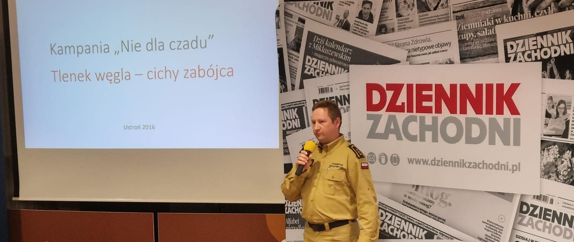 KP PSP w Cieszynie podczas "Forum Seniora" w Ustroniu.