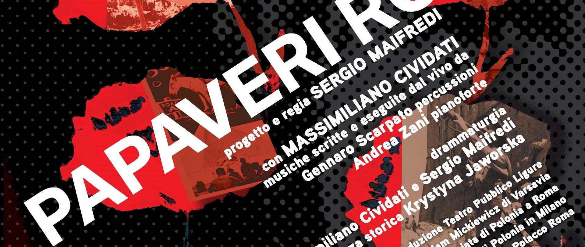 Plakat Papaveri Rossi a Milano