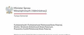 Życzenia Pana Ministra T. Siemoniaka - tekst