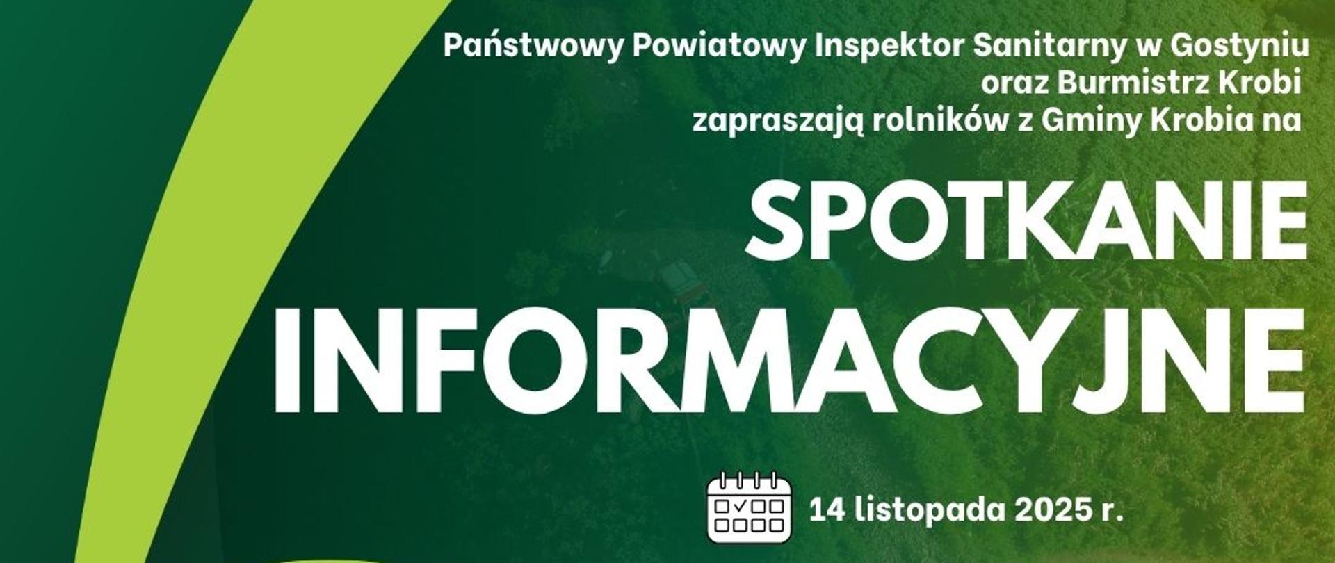 Spotkanie informacyjne dla rolników z gminy Krobia