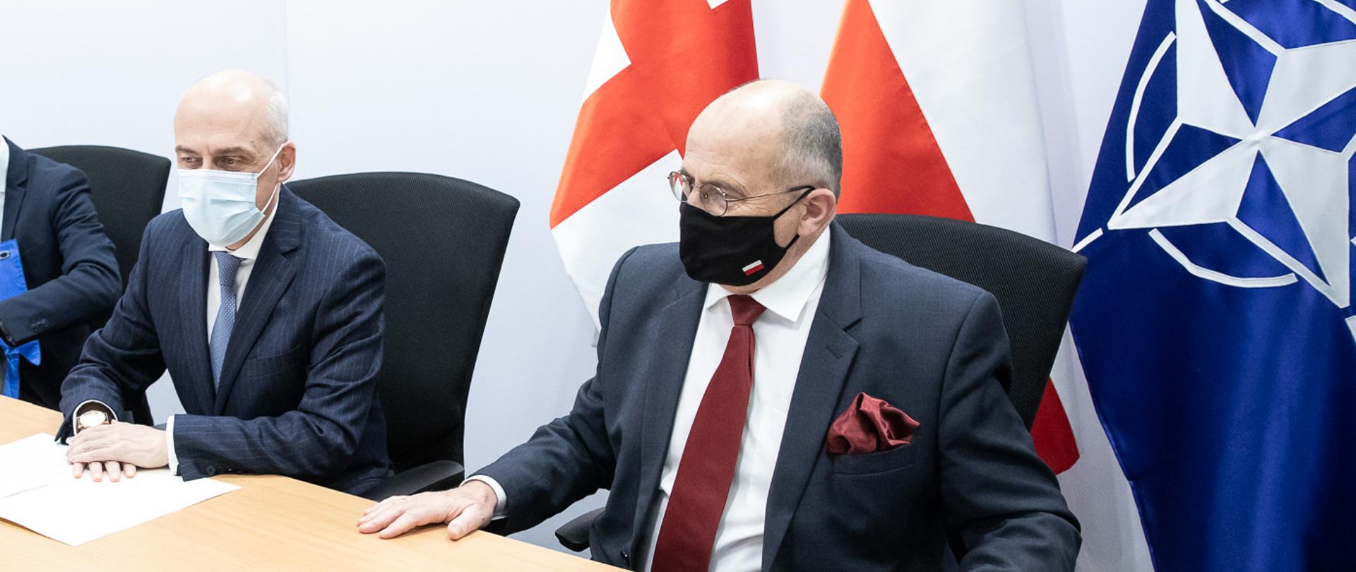 2020.12.02 Warszawa . Minister Zbigniew Rau . Sluzba Wywiadu Wojskowego SWW . Wideokonferencja NATO z udzialem minister SZ Gruzja .Fot. Tymon Markowski / MSZ