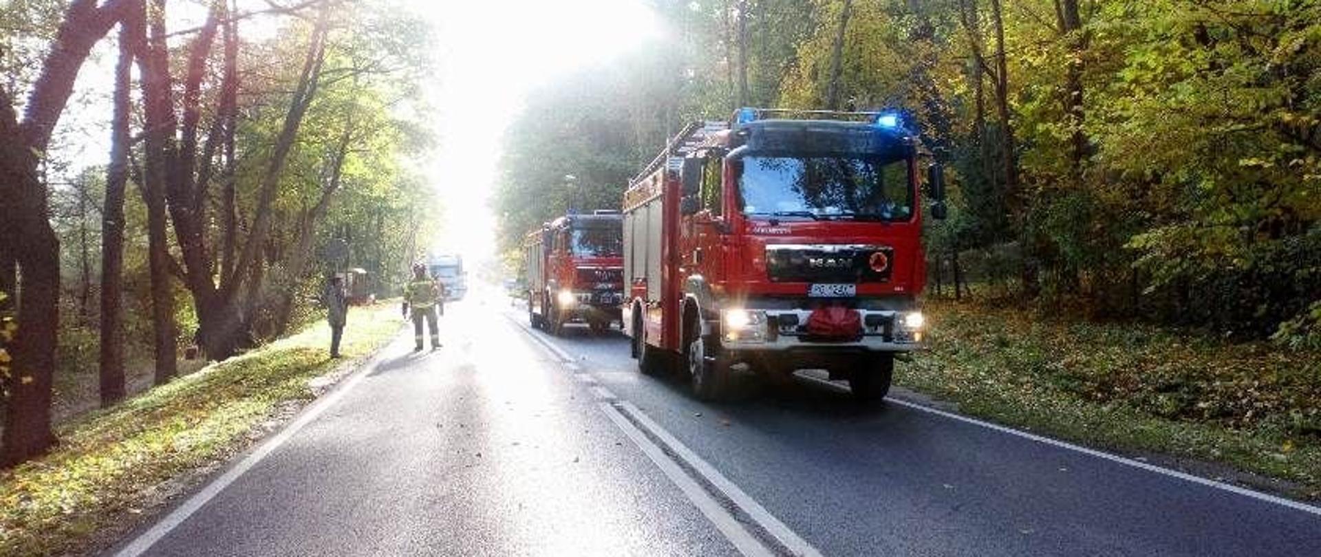 Wypadek na drodze wojewódzkiej nr 430 na wysokości miejscowości Łęczyca