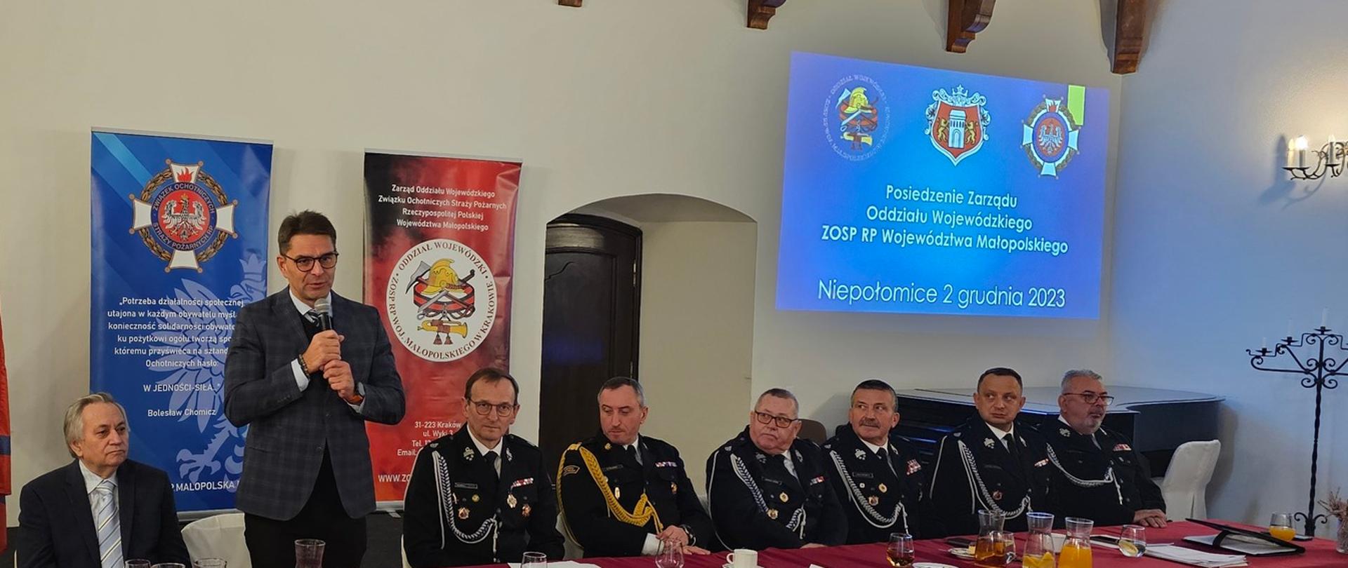 Posiedzenie zarządu OSP w Niepołomicach 