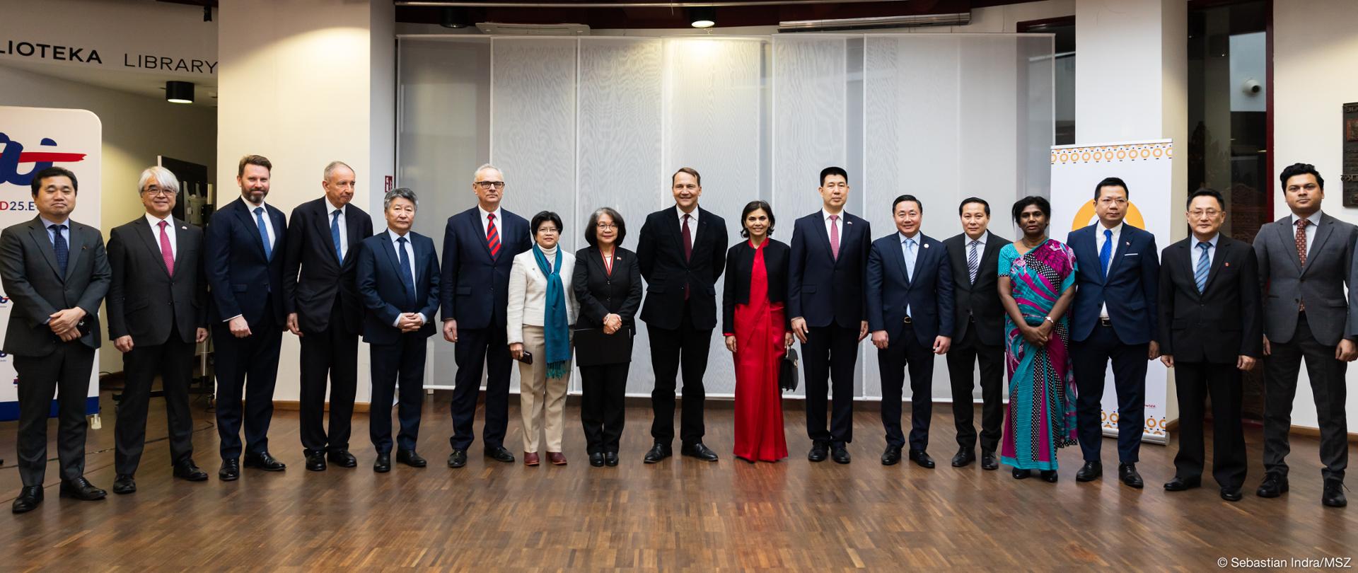 Minister Radosław Sikorski attends new year meeting with representatives of the diplomatic corps of the Asia-Pacific countries