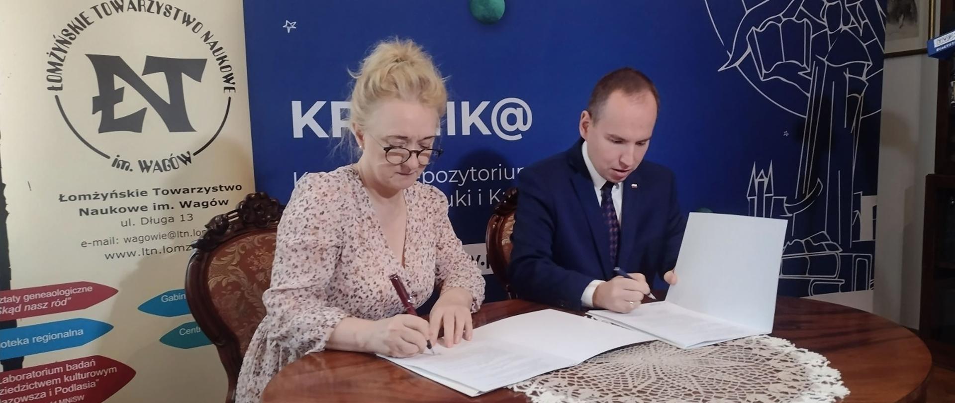Porozumienie pomiędzy Łomżyńskim Towarzystwem Naukowym im. Wagów i portalem KRONIK@ już podpisane!