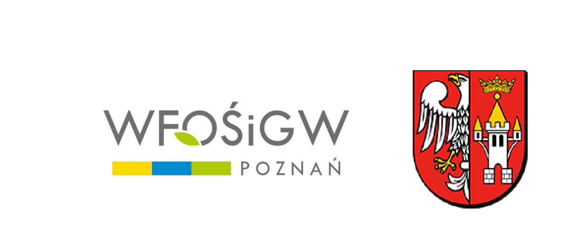 Logo WFOŚiGW oraz herb powiatu śremskiego 