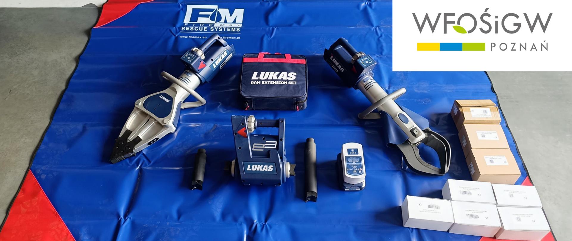 zestaw narzędzi hydraulicznych o zasilaniu akumulatorowym dla Komendy Powiatowej Państwowej Straży Pożarnej w Kościanie
