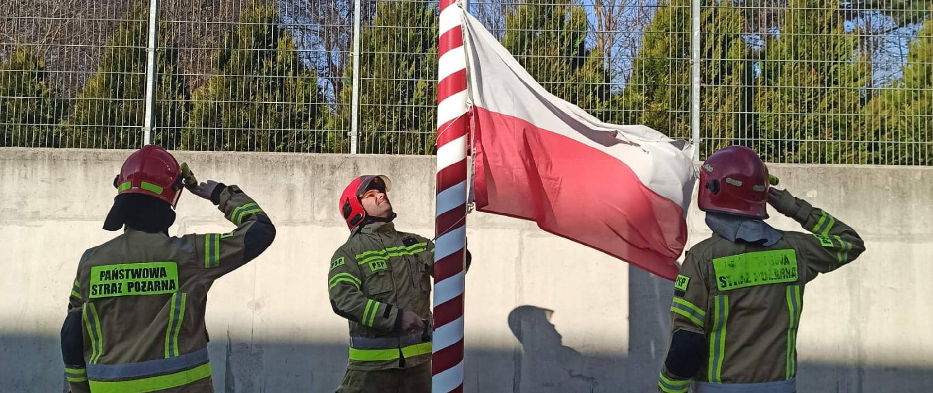 Uroczyste podnoszenie flagi 