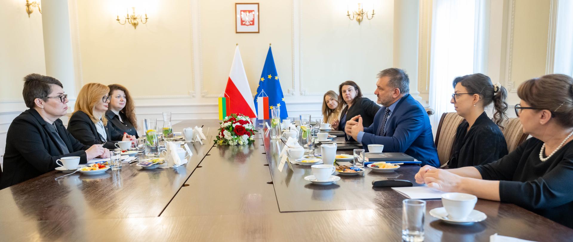 Spotkanie kierownictwa Ministerstwa Sprawiedliwości z Minister Sprawiedliwości Litwy Ritą Tamašunienė