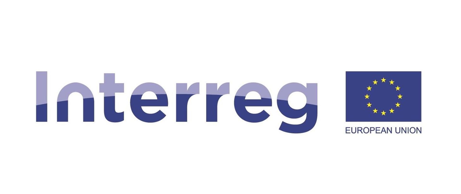 Logo Programu Interreg Flaga Unii Europejskiej