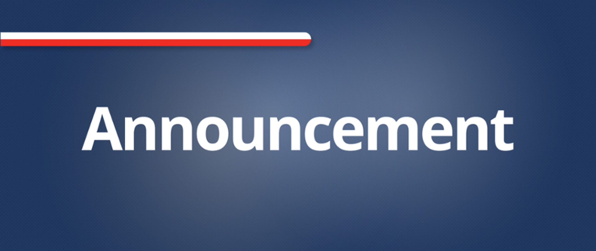 Announcement