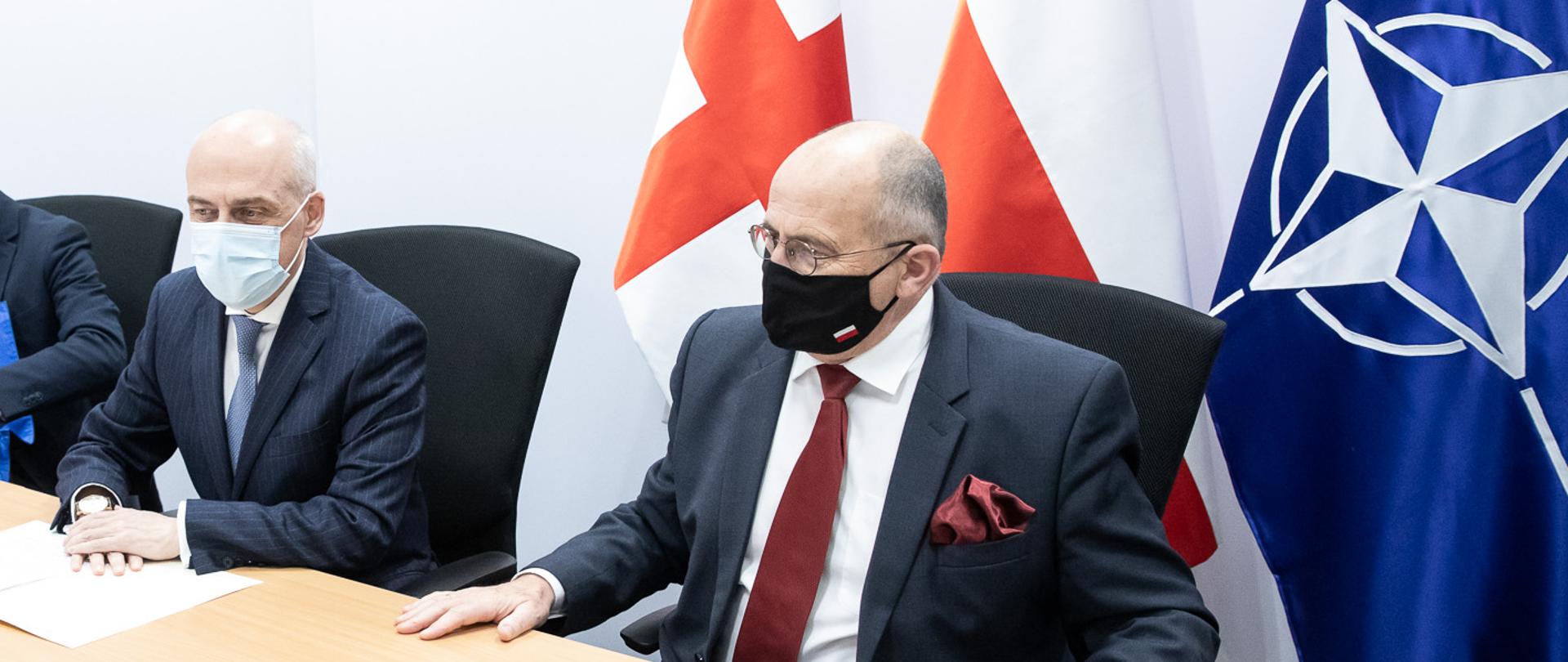 2020.12.02 Warszawa . Minister Zbigniew Rau . Sluzba Wywiadu Wojskowego SWW . Wideokonferencja NATO z udzialem minister SZ Gruzja .
Fot. Tymon Markowski / MSZ