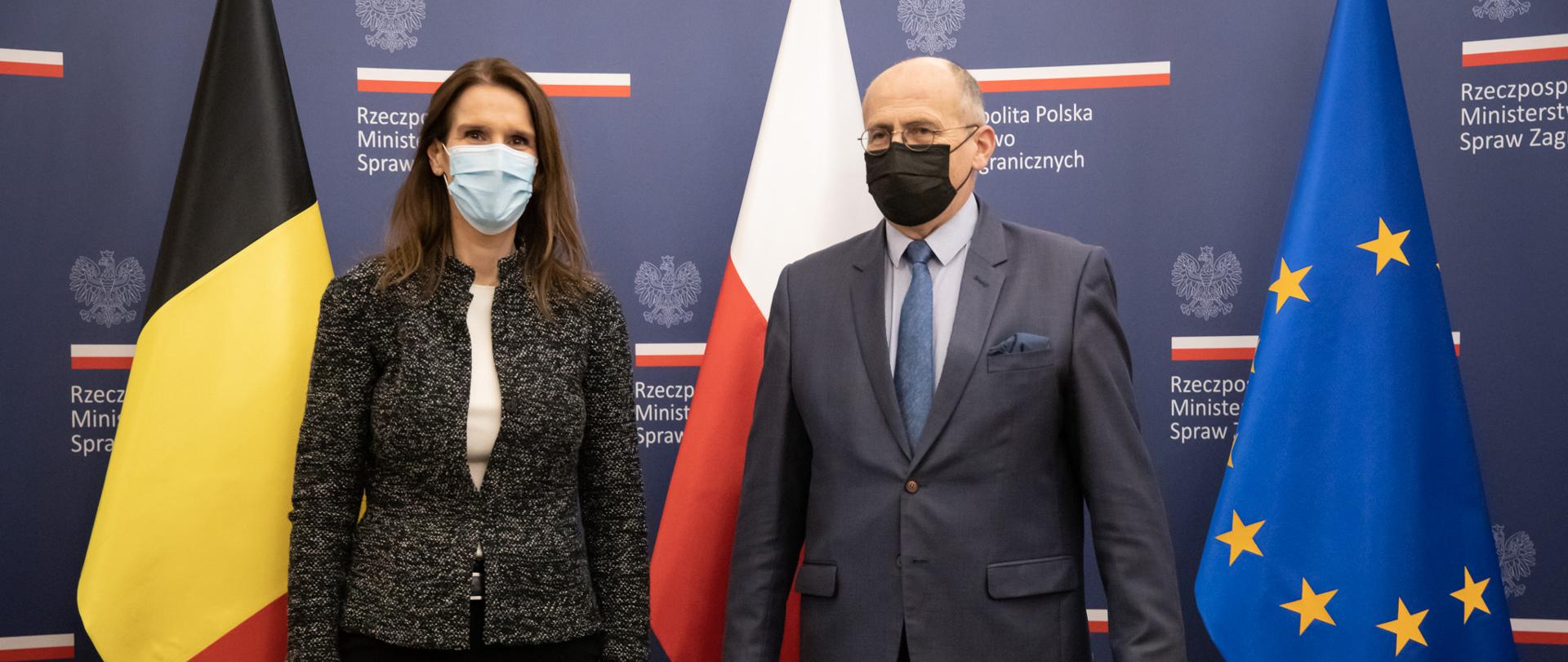 Minister Zbigniew Rau meets with Belgium’s Foreign Minister Sophie Wilmès