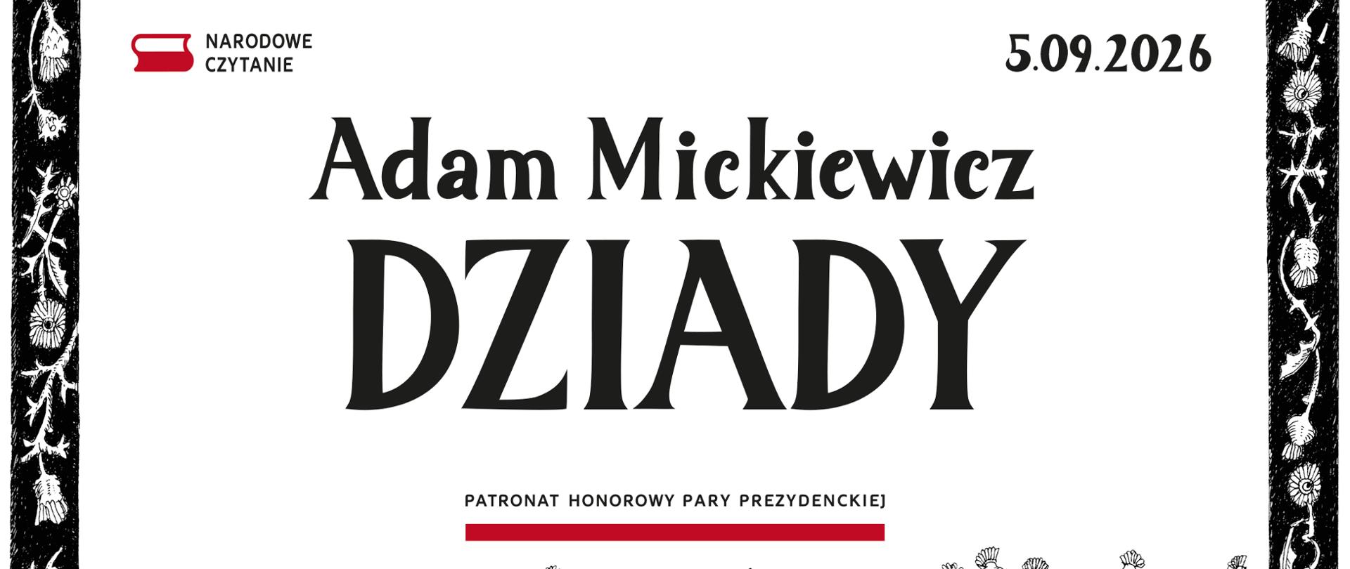 Narodowe Czytanie 2026 - Baner