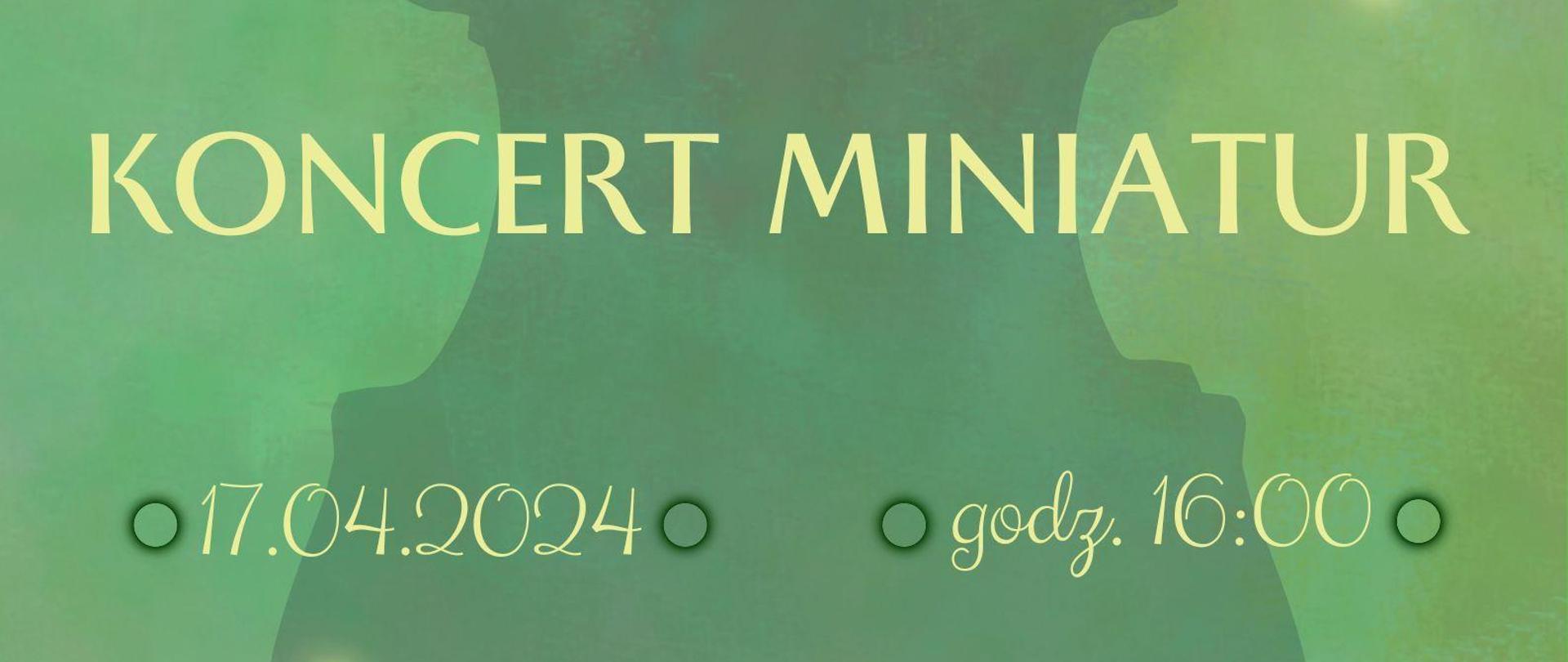 Koncert Miniatur skrzypcowych I stopnia, który odbędzie się 17.04.2024 o godzinie 16:00 w sali koncertowej PSM Wadowice.
