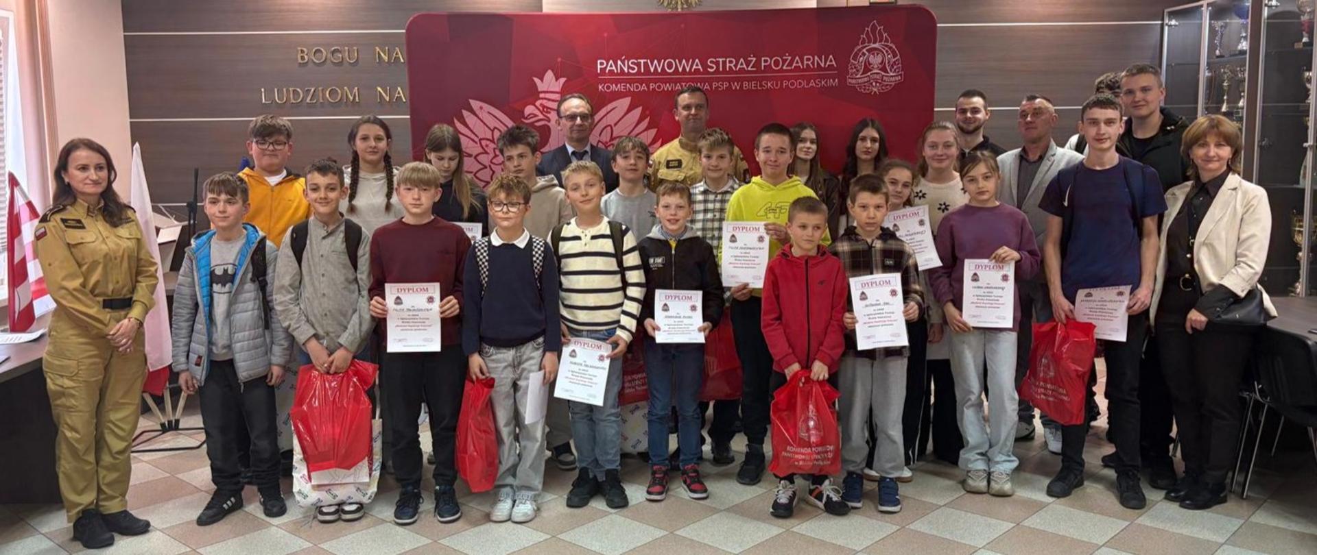 Powiatowe eliminacje Ogólnopolskiego Turnieju Wiedzy Pożarniczej „Młodzież Zapobiega Pożarom” - Bielsk Podlaski, 21.04.2026 r.