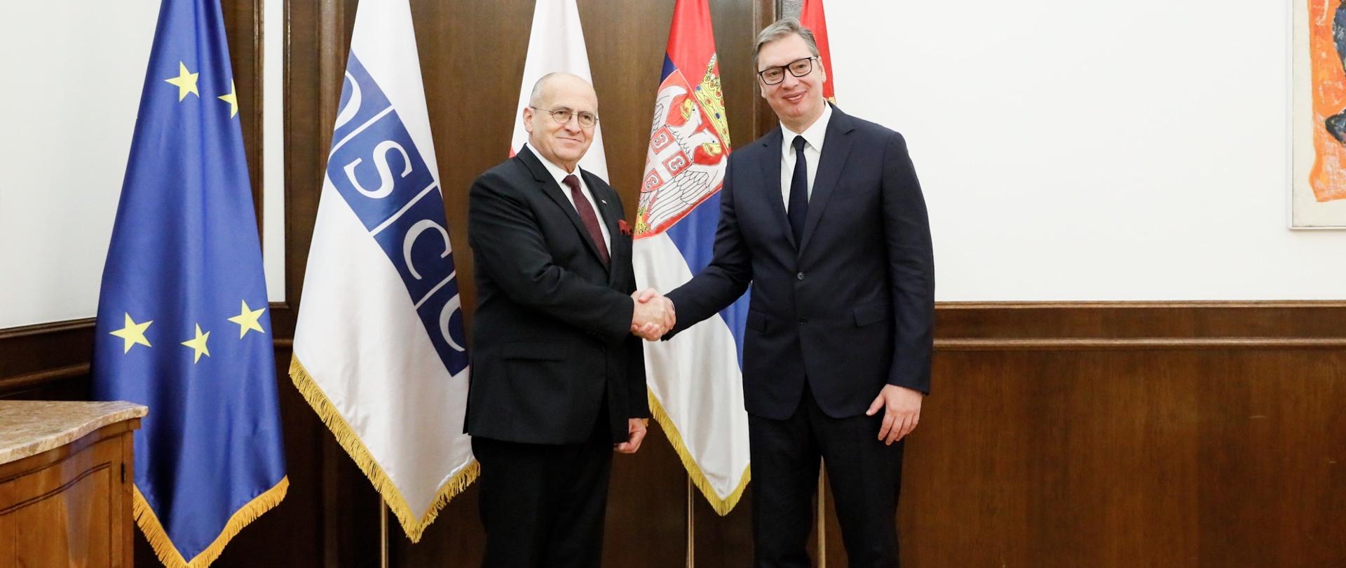  Spotkanie Ministra Spraw Zagranicznych RP z Prezydentem Serbii
