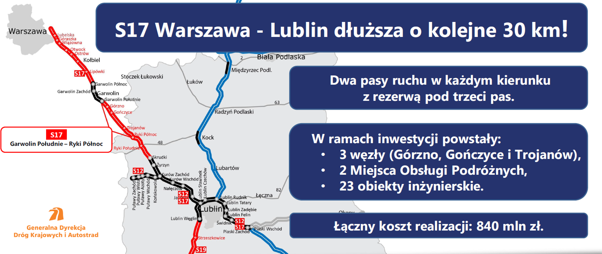 Otwarcie odcinka drogi S17 Garwolin - Ryki