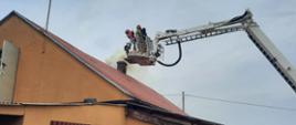 Pożar sadzy w przewodzie kominowym w miejscowości Gunów Wilków