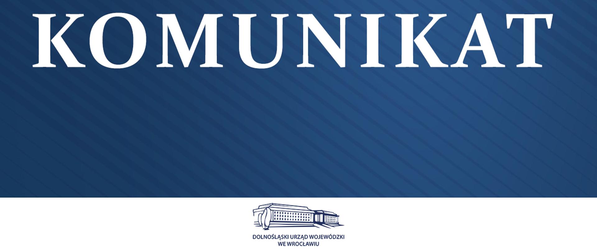 Komunikat Wojewody Dolnośląskiego