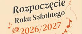 czarno pomarańczowe napisy na beżowym tle pomarańczowe nuty 