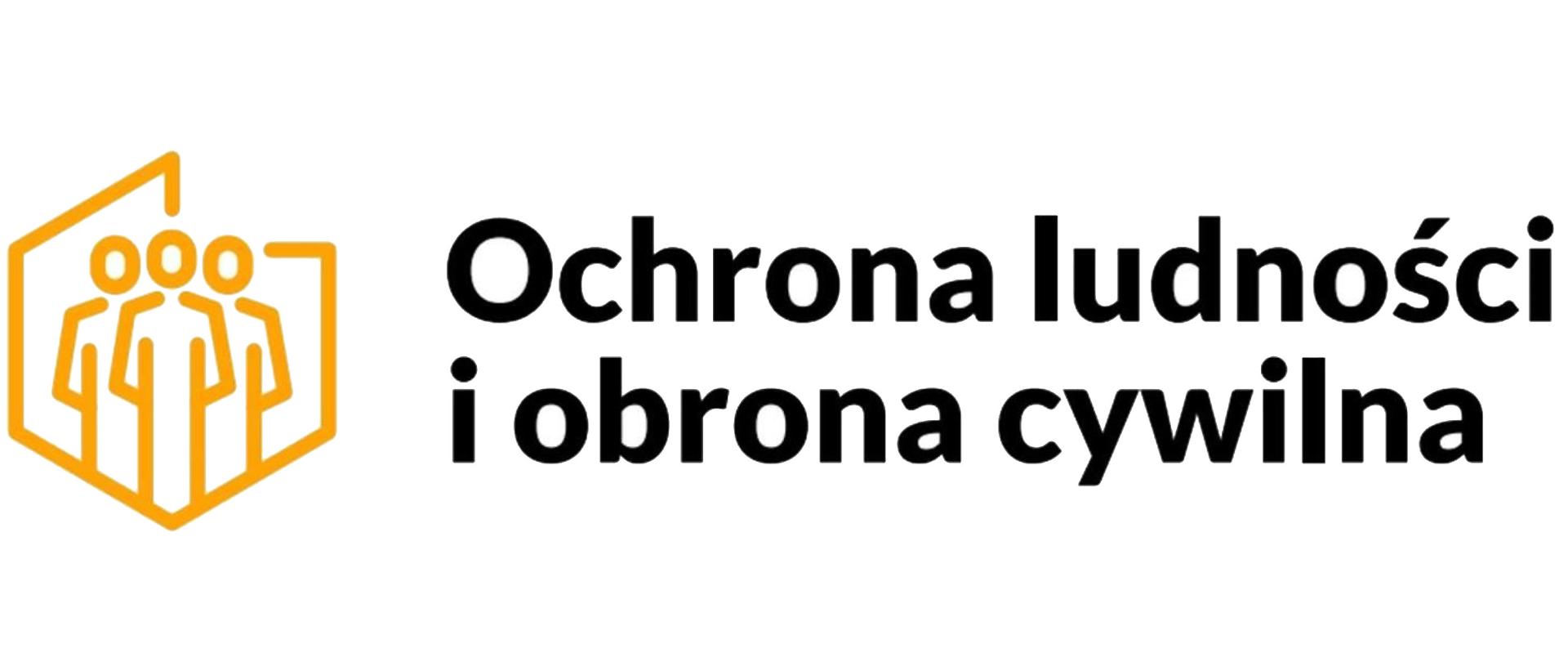 Na zdjęciu widać logo Ochrony ludności i obrony cywilnej
