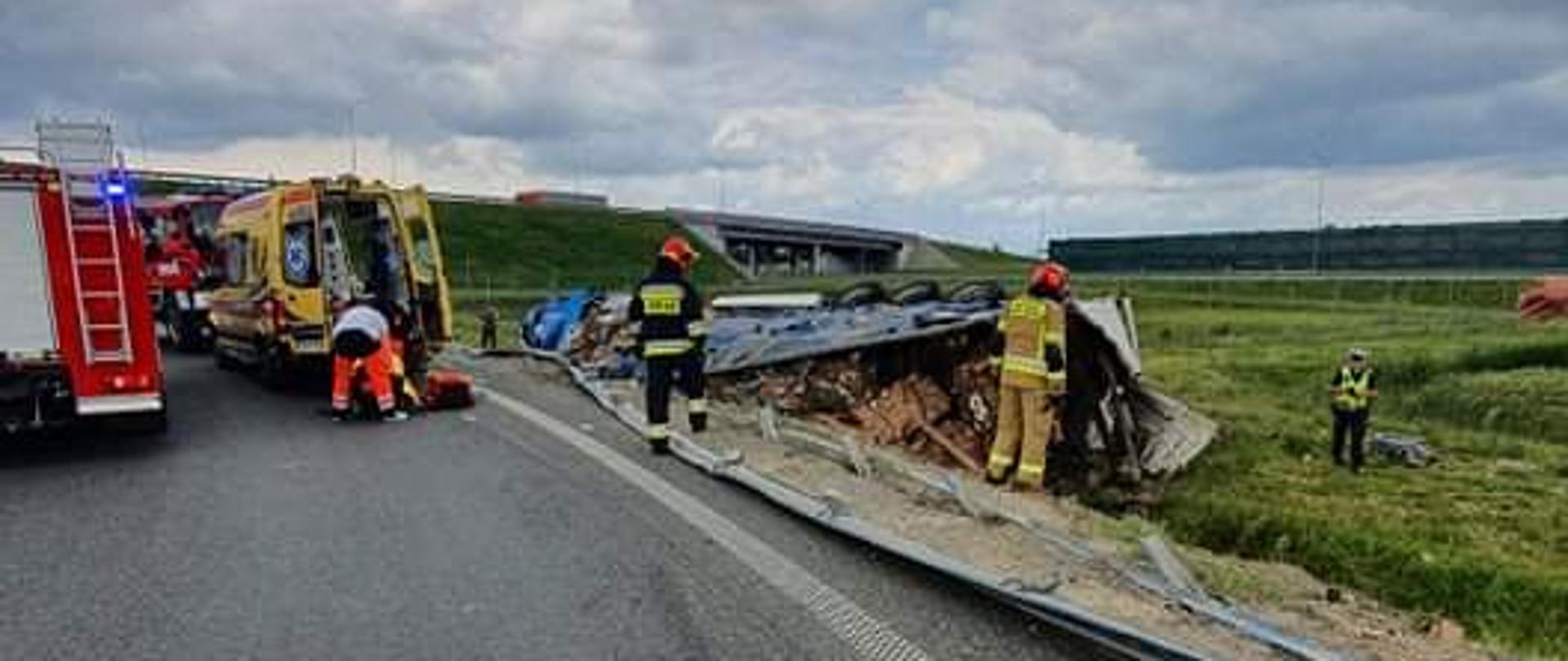 Wypadek w m. Dąbrówka, gm. Kowal