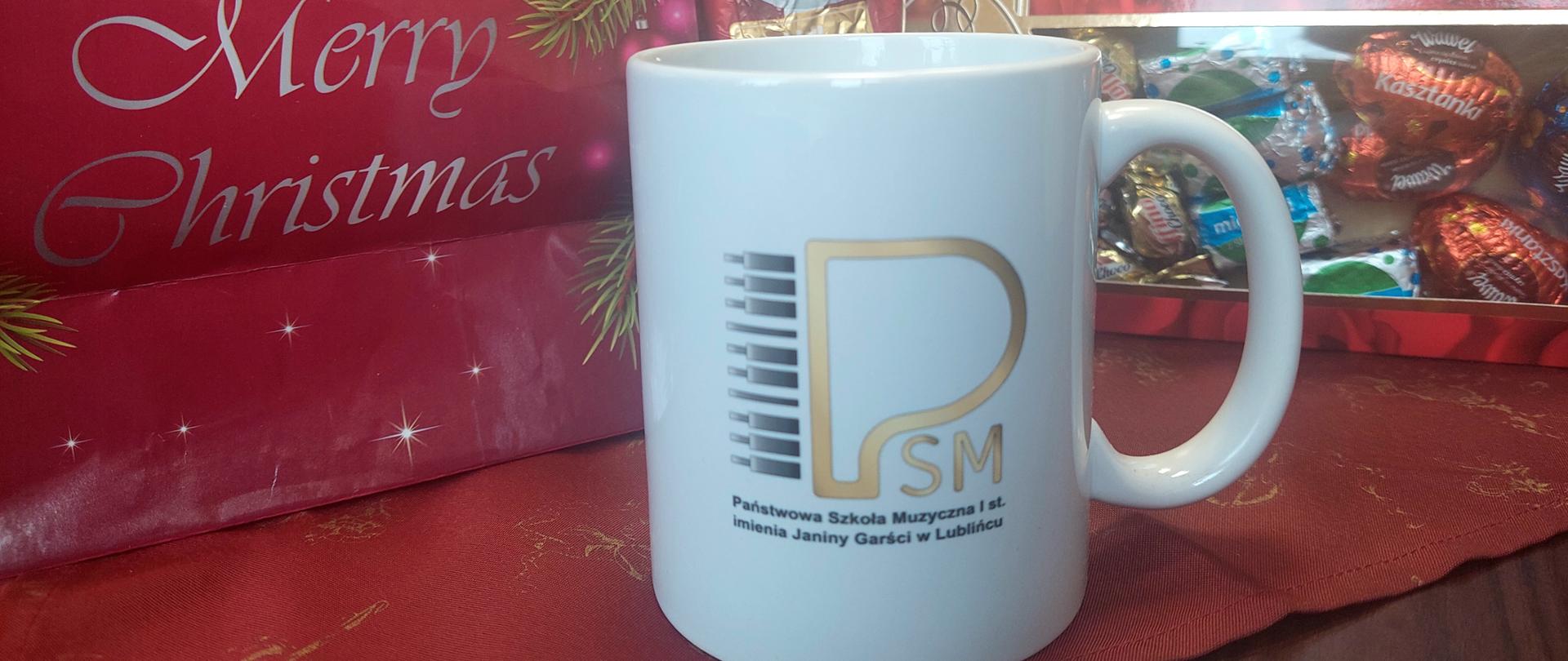 Kubek z logo szkoły