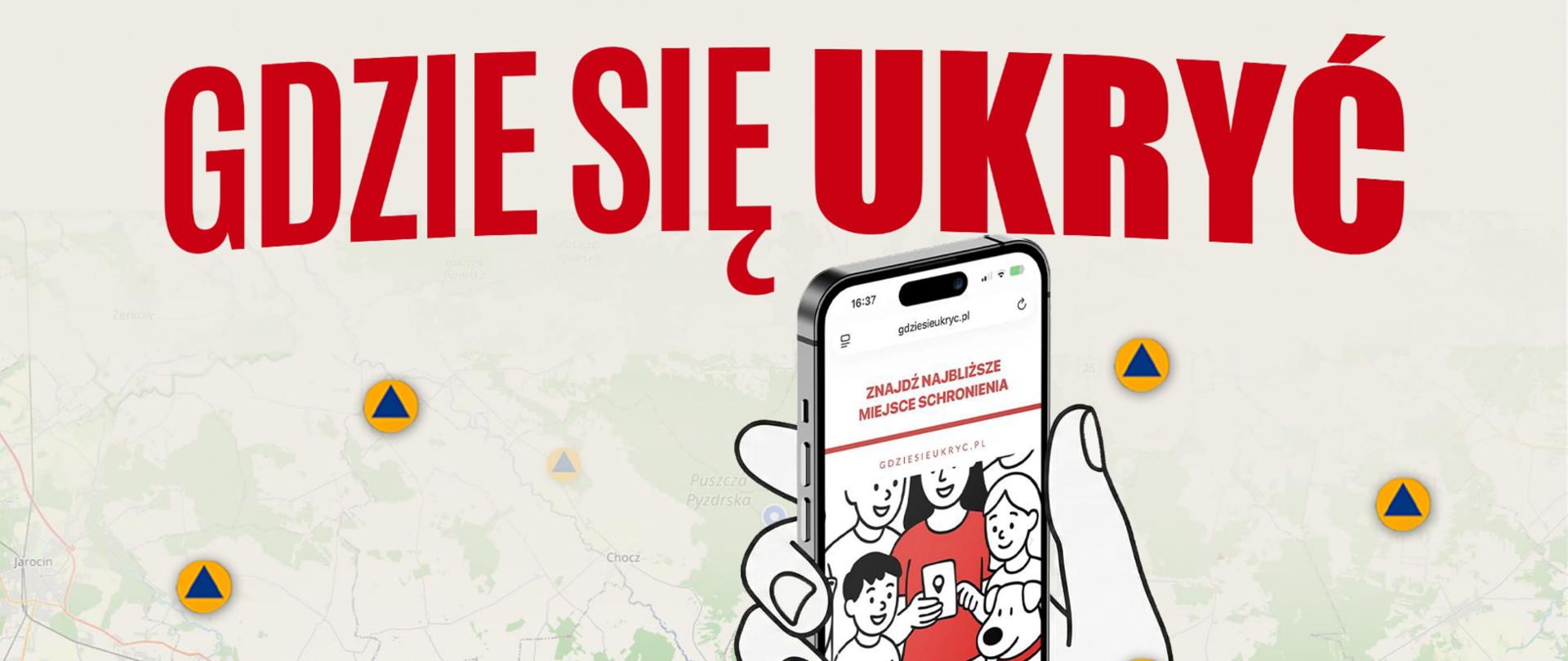 Infografika Gdzie się ukryć 